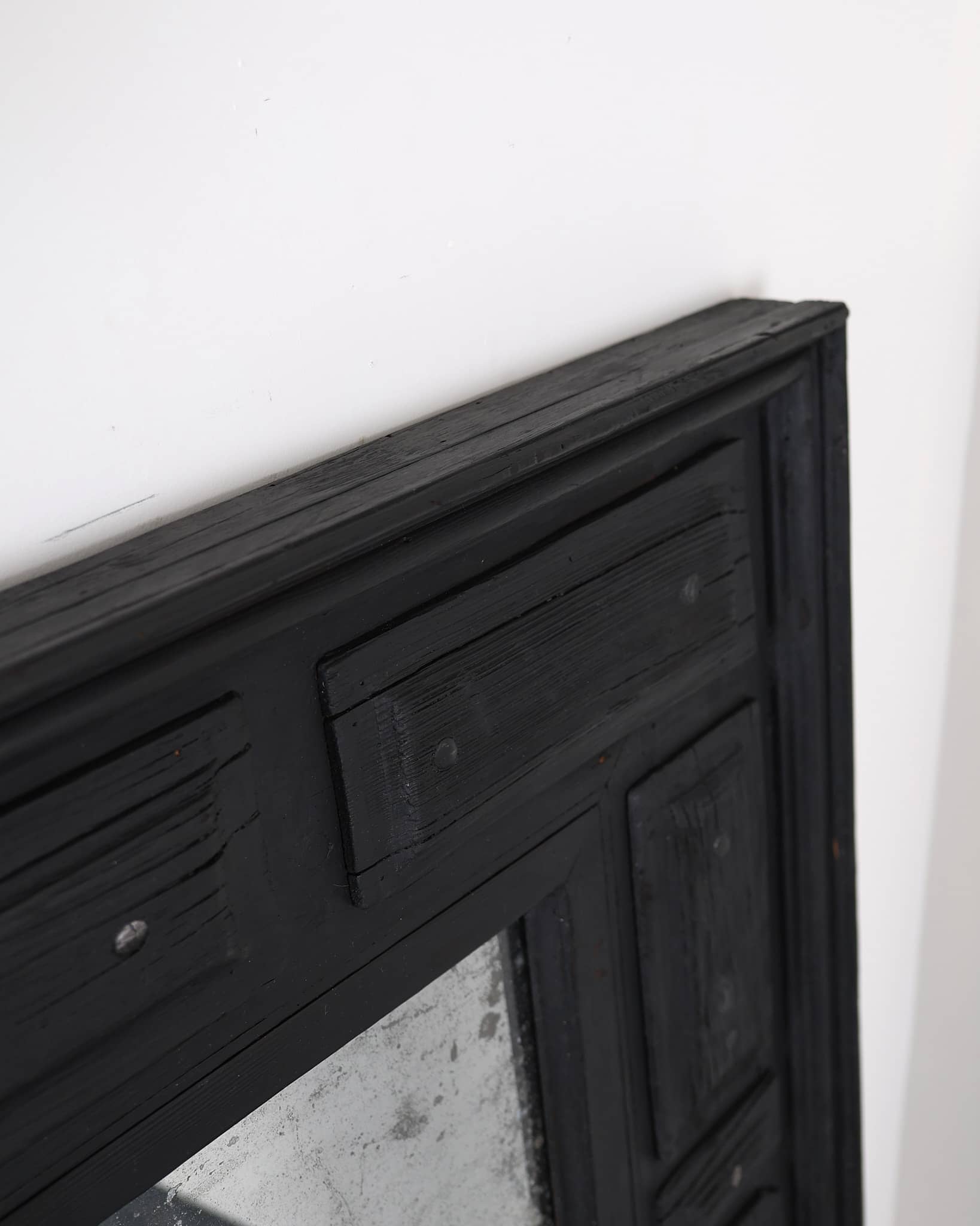 XXL Charred Chestnut & Mercury Mirror