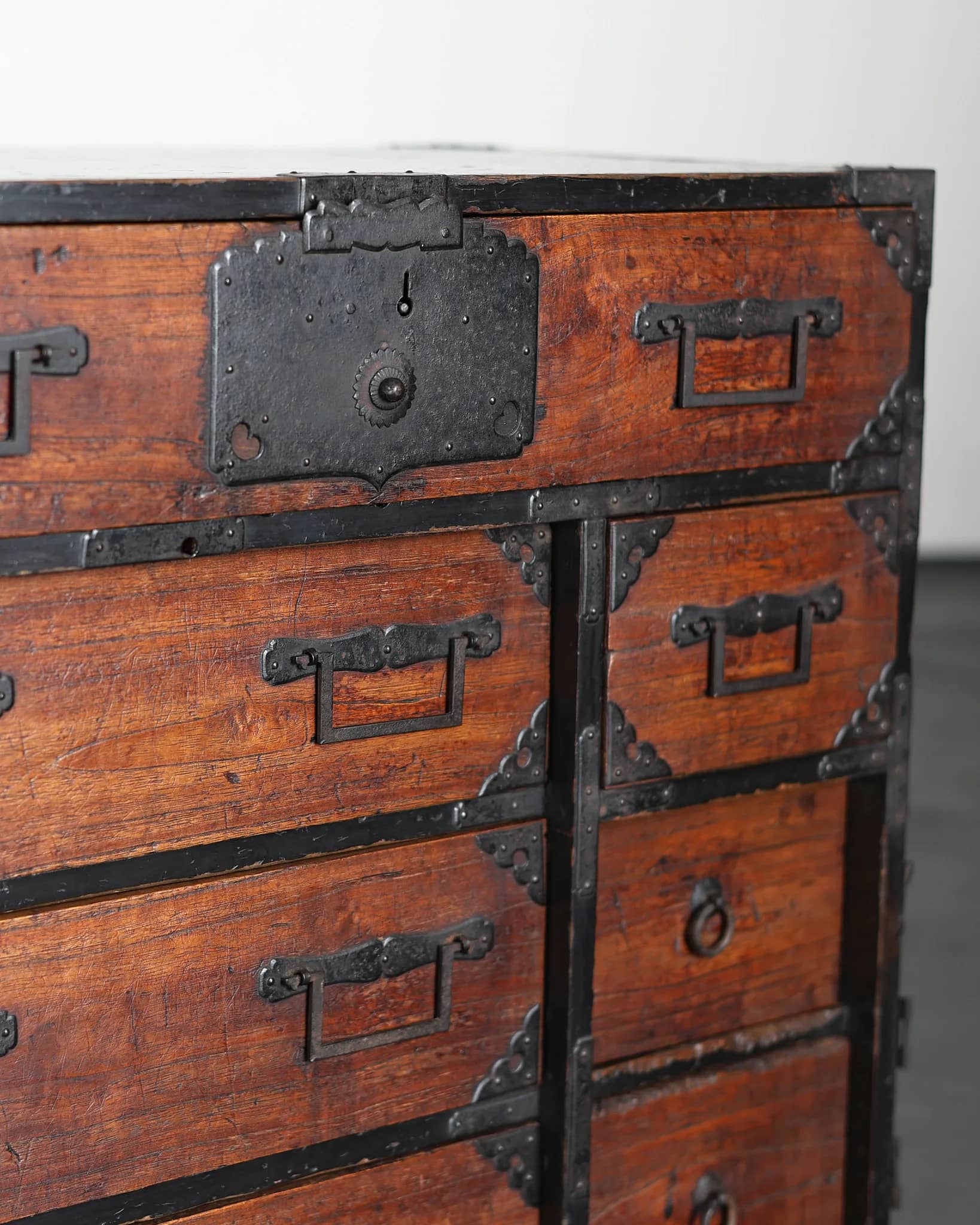 Early Meiji Period Japanese Tansu/Chest Of Drawers