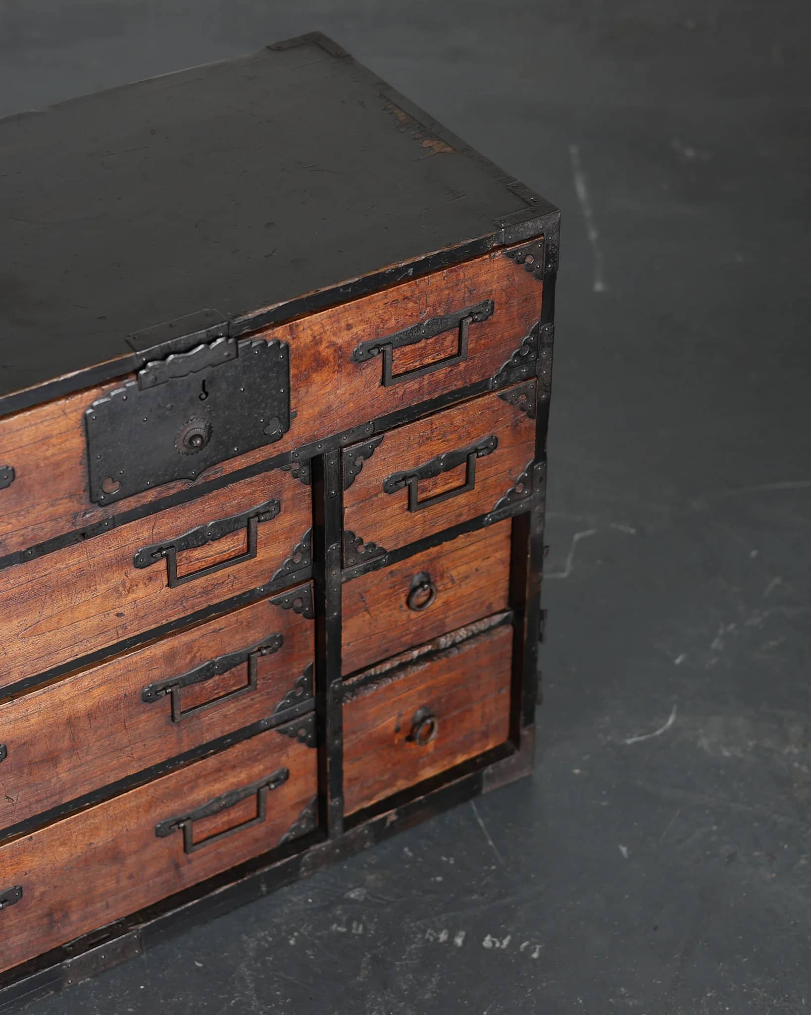 Early Meiji Period Japanese Tansu/Chest Of Drawers