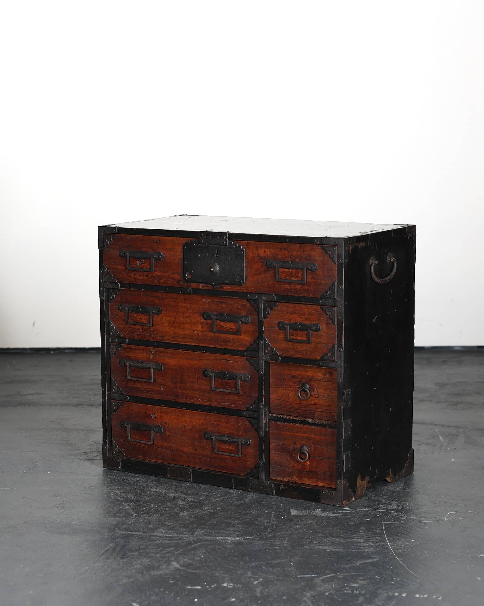 Early Meiji Period Japanese Tansu/Chest Of Drawers