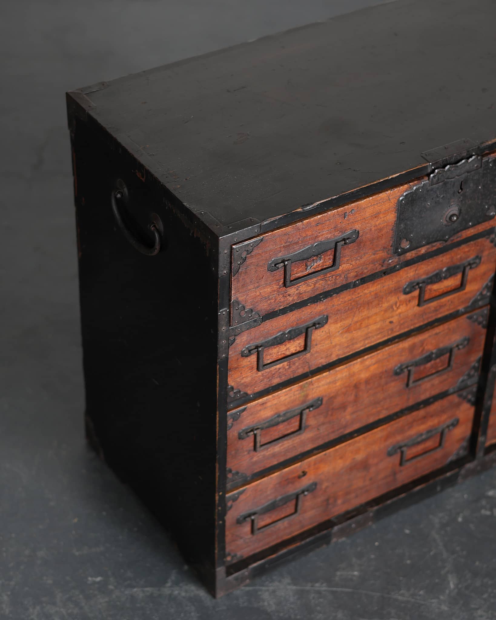 Early Meiji Period Japanese Tansu/Chest Of Drawers