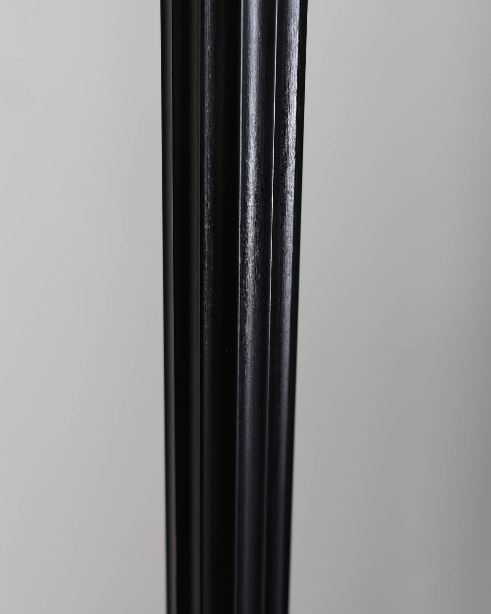 Late Deco Period Ebonised Swedish Standard Lamp