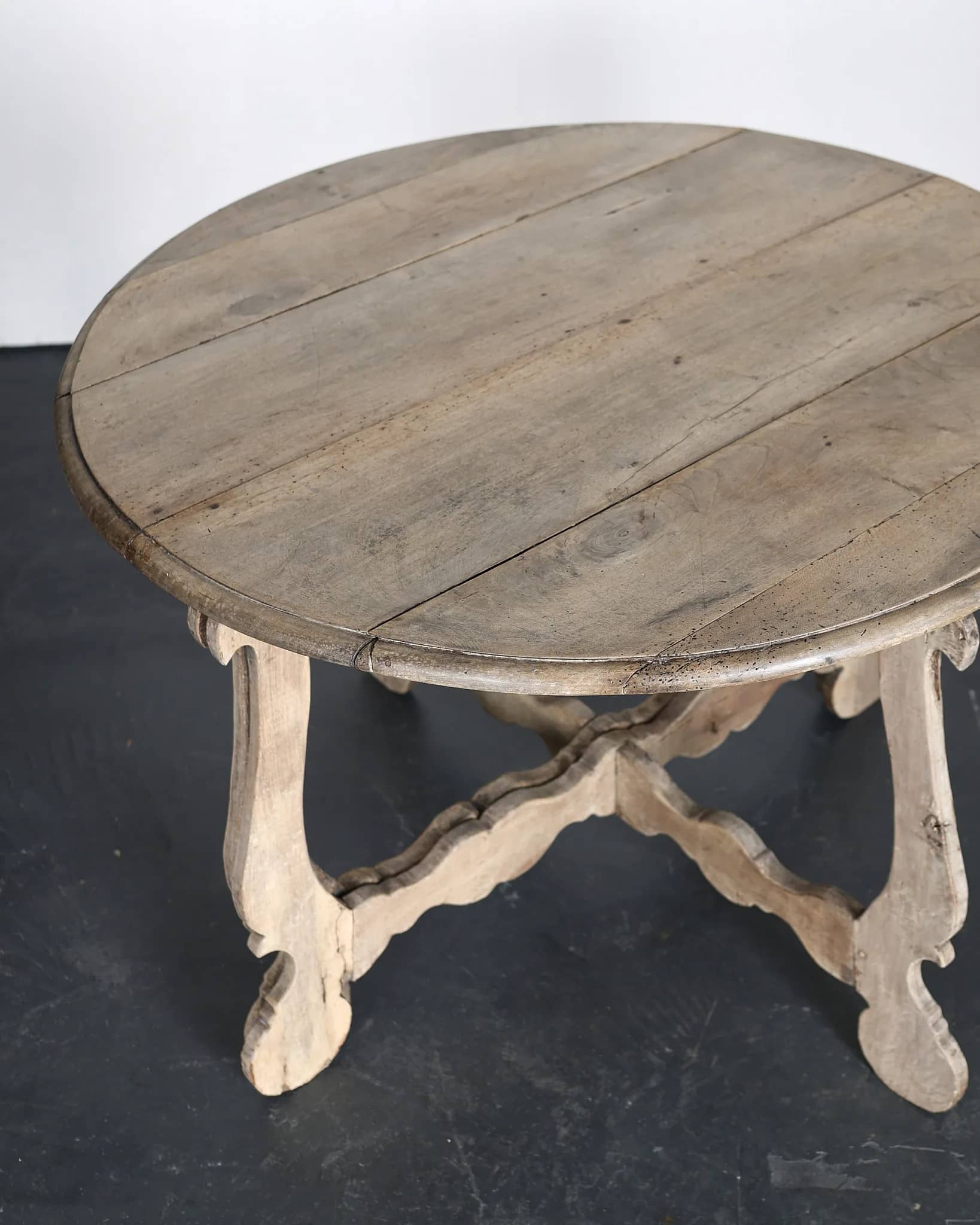 Pair Of Incredible Bleached-Out Early 19th C. Walnut Catalan Console Tables
