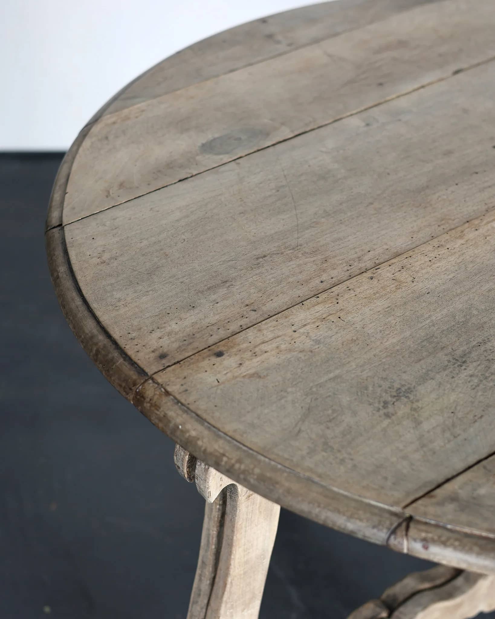 Pair Of Incredible Bleached-Out Early 19th C. Walnut Catalan Console Tables