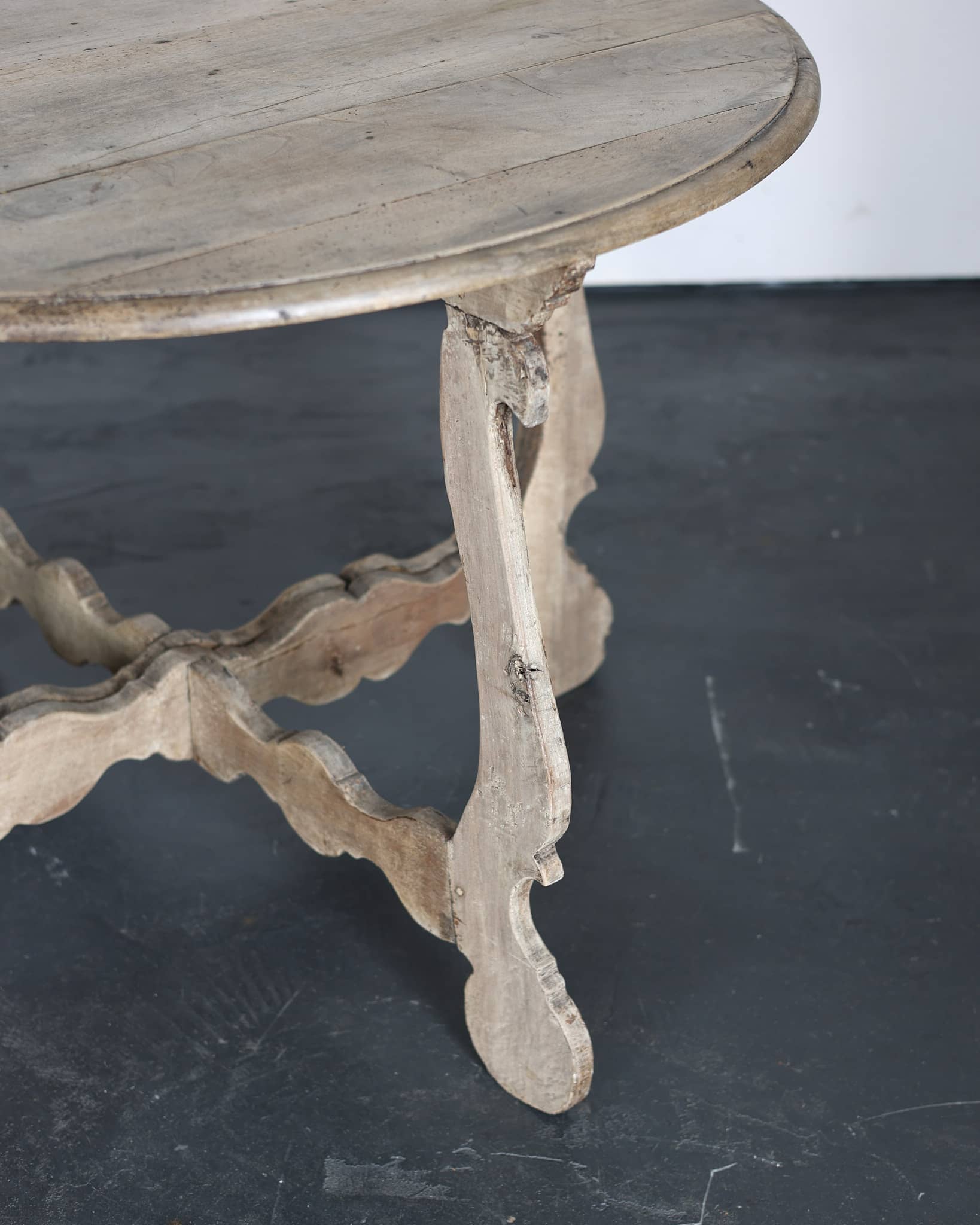 Pair Of Incredible Bleached-Out Early 19th C. Walnut Catalan Console Tables