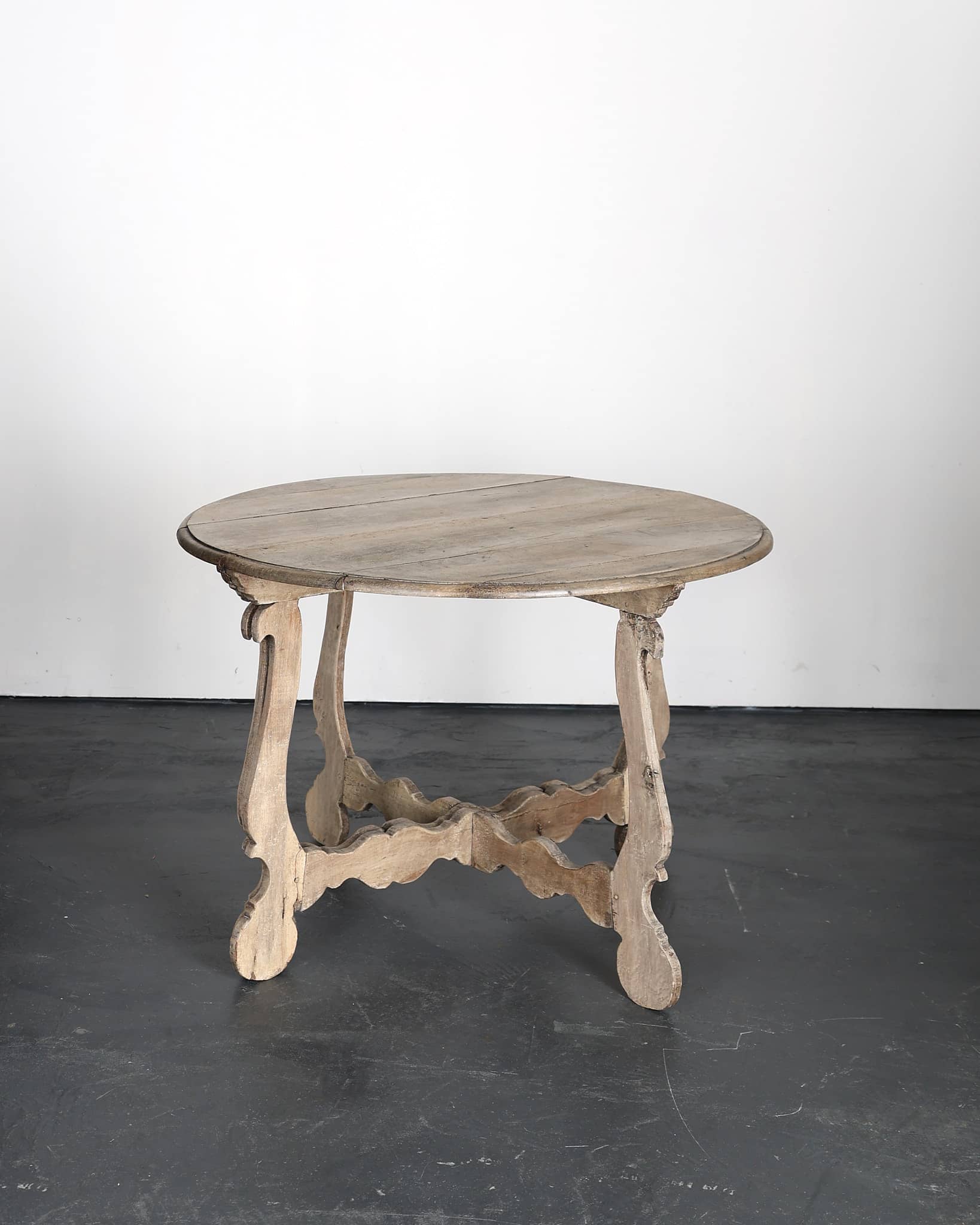 Pair Of Incredible Bleached-Out Early 19th C. Walnut Catalan Console Tables