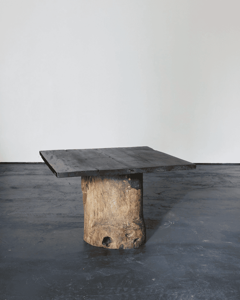 Large Dug Out Japanese Cedar Coffee/Sofa Table (4)