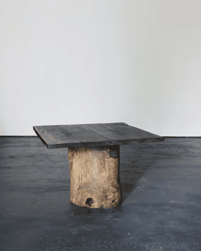 Large Dug Out Japanese Cedar Coffee/Sofa Table (4)