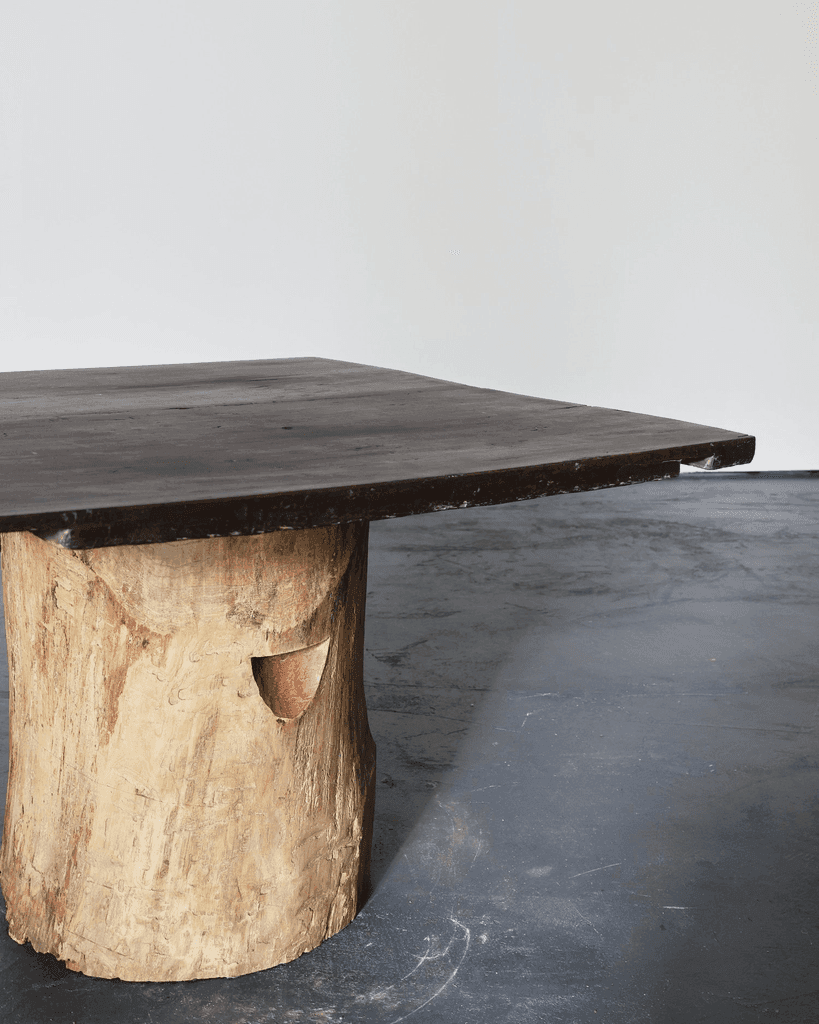 Large Dug Out Japanese Cedar Coffee/Sofa Table (4)