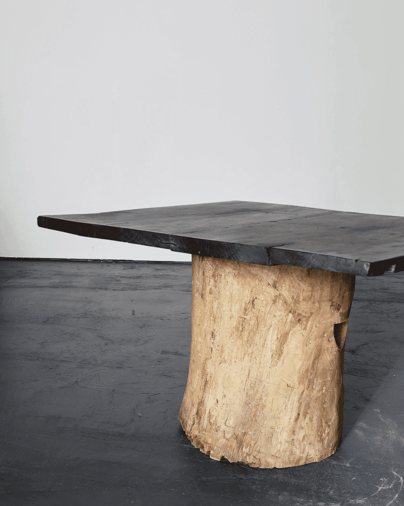 Large Dug Out Japanese Cedar Coffee/Sofa Table (4)