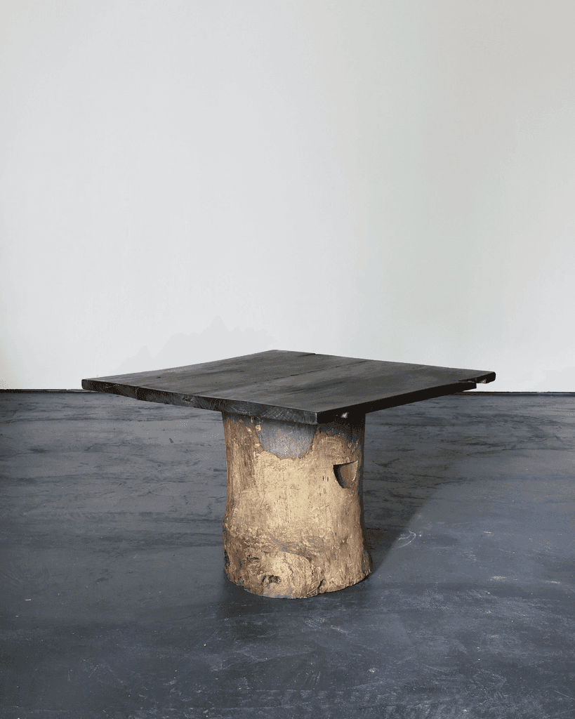 Large Dug Out Japanese Cedar Coffee/Sofa Table (4)