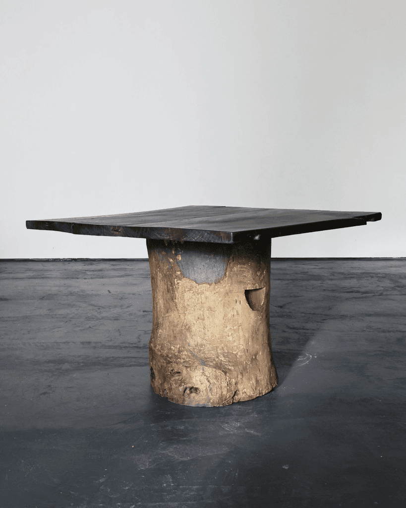 Large Dug Out Japanese Cedar Coffee/Sofa Table (4)