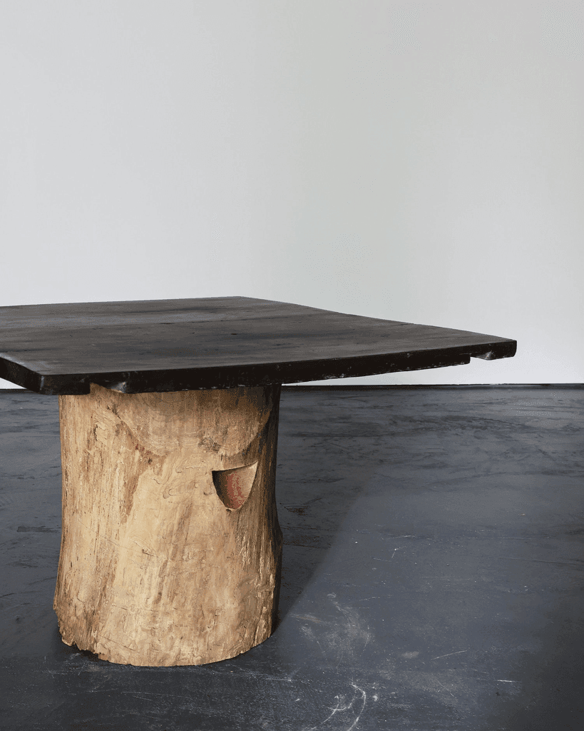 Large Dug Out Japanese Cedar Coffee/Sofa Table (4)