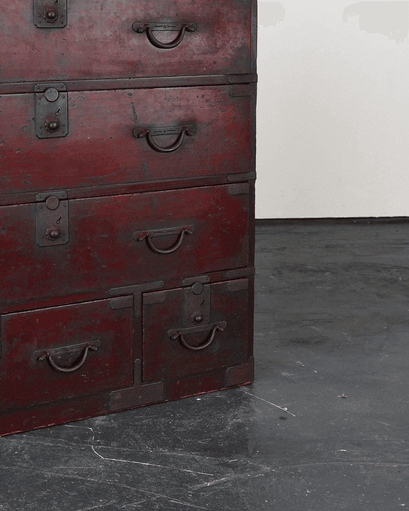 Early Meiji Period Japanese Tansu Cabinet/Chest Of Drawers