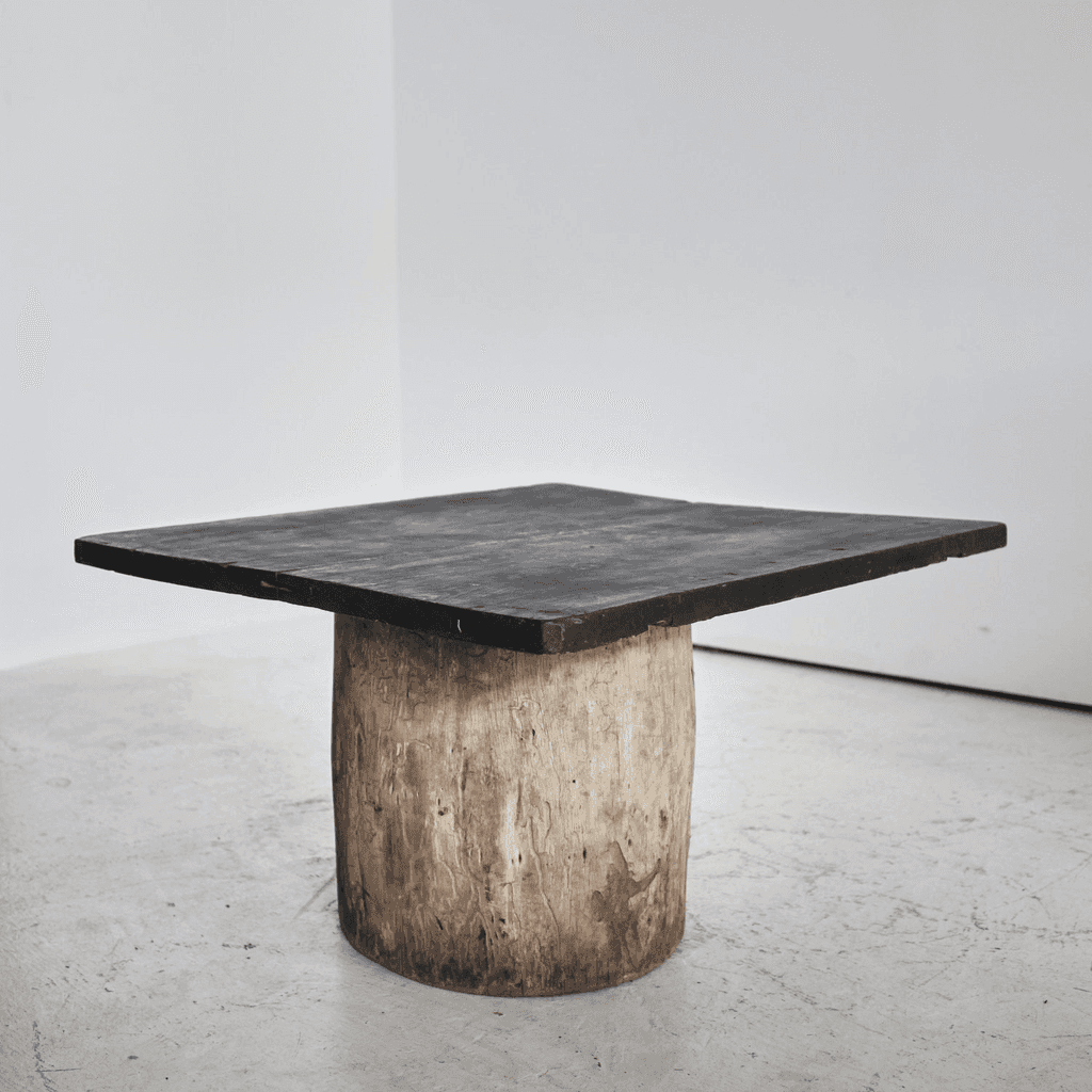 Large Dug-Out Cedar Japanese Coffee/Sofa Table