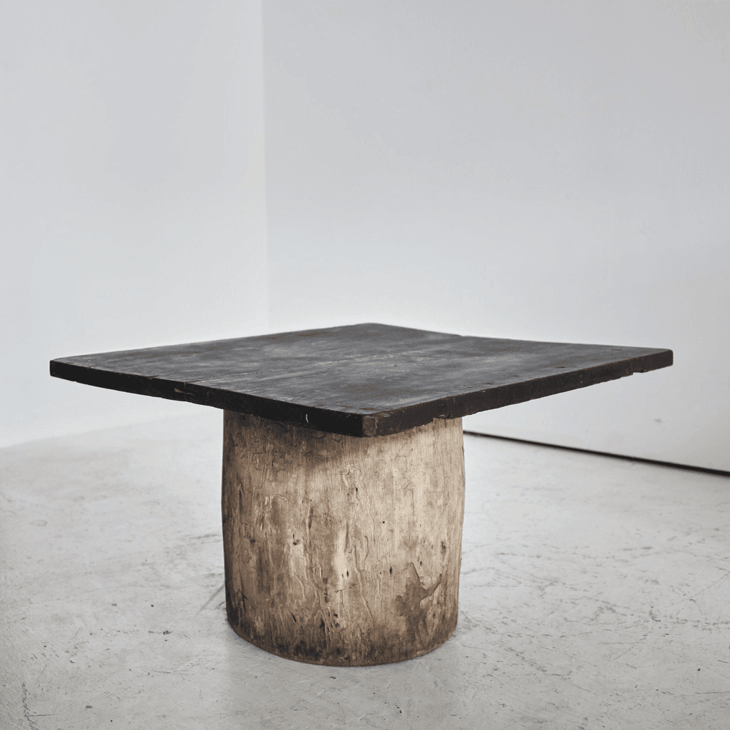 Large Dug-Out Cedar Japanese Coffee/Sofa Table