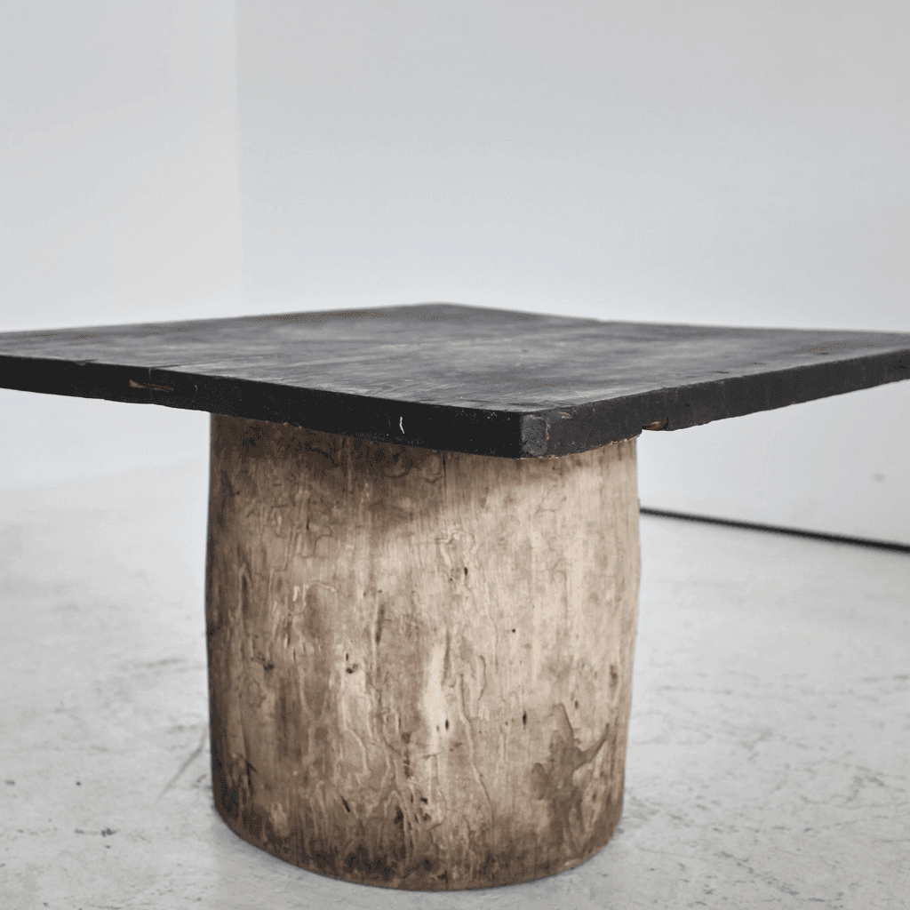 Large Dug-Out Cedar Japanese Coffee/Sofa Table