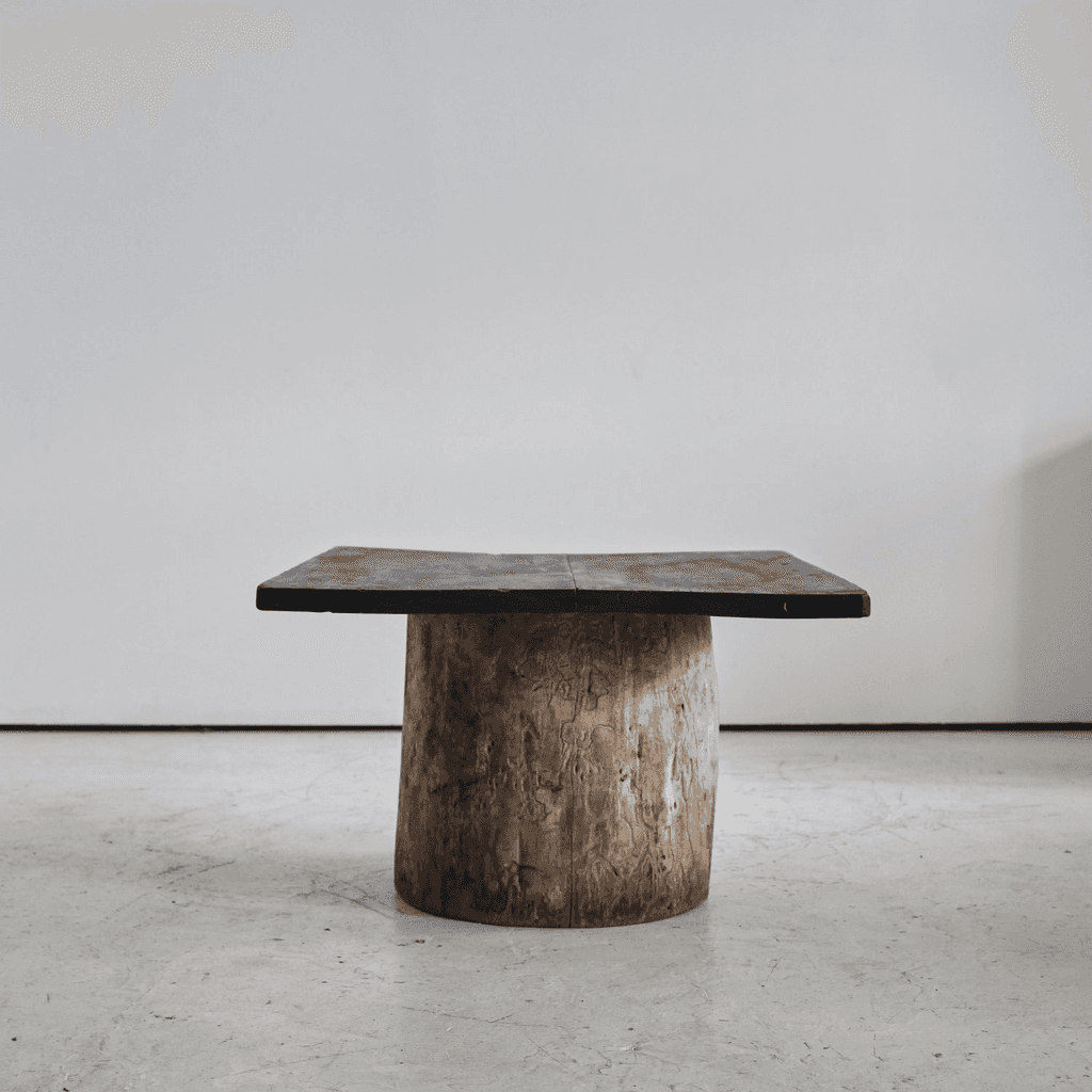 Large Dug-Out Cedar Japanese Coffee/Sofa Table