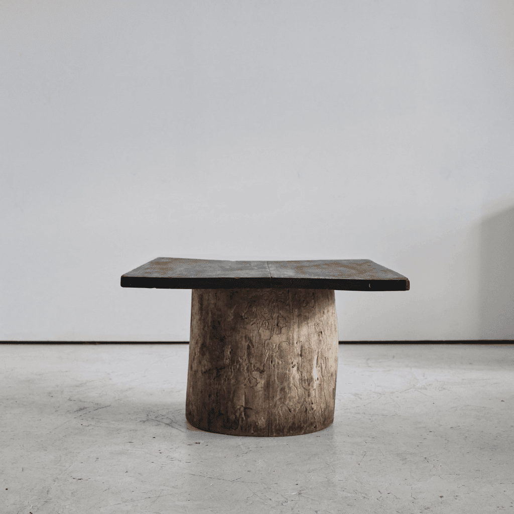 Large Dug-Out Cedar Japanese Coffee/Sofa Table