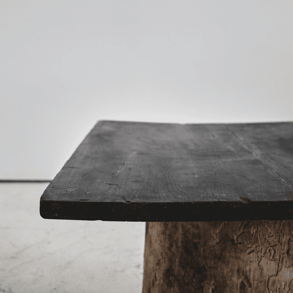 Large Dug-Out Cedar Japanese Coffee/Sofa Table