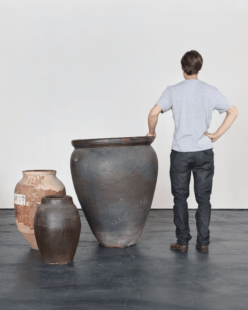 HUGE early 19th C. Japanese Terracotta Vessel