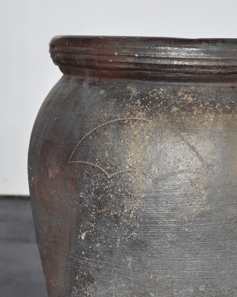 HUGE early 19th C. Japanese Terracotta Vessel