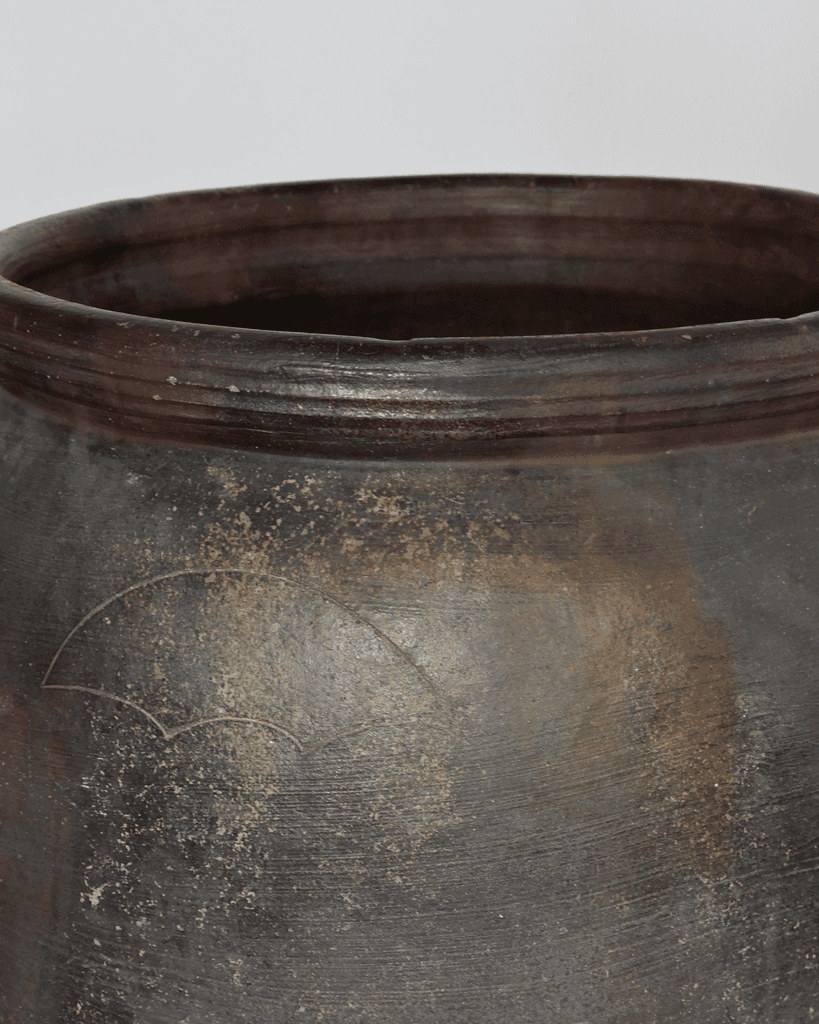 HUGE early 19th C. Japanese Terracotta Vessel