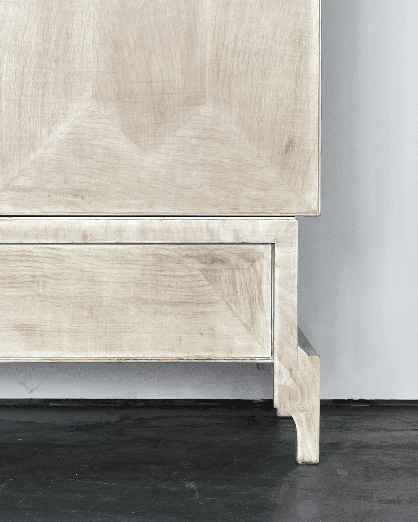 A pair of Original 30s Czech Cubist Wardrobes