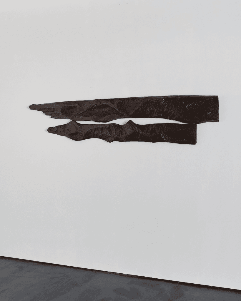 Large Polish Brutalist Gouged Pine Wall Relief