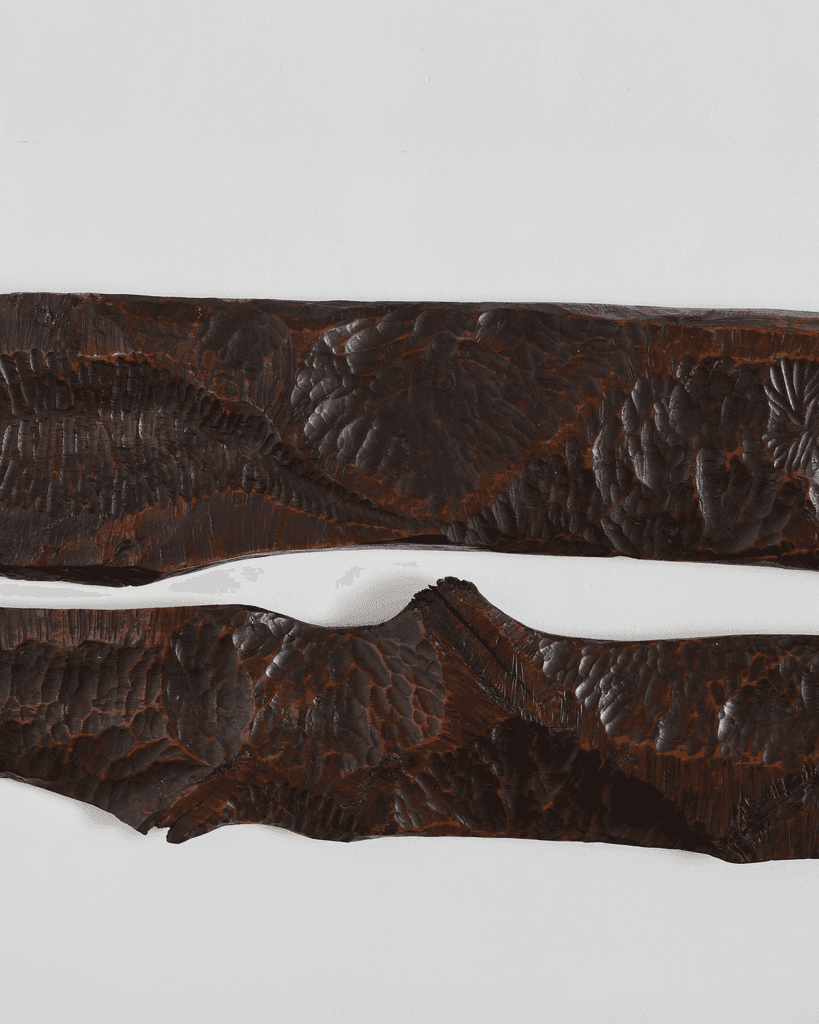 Large Polish Brutalist Gouged Pine Wall Relief
