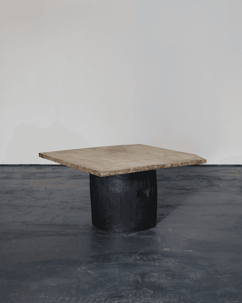 Large Dug-Out Cedar Japanese Coffee/Sofa Table (1)