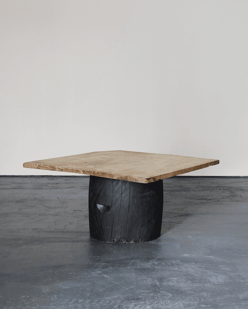 Large Dug-Out Cedar Japanese Coffee/Sofa Table (1)
