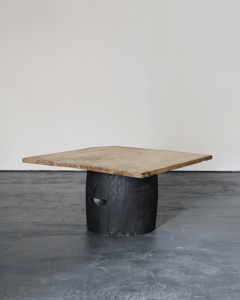 Large Dug-Out Cedar Japanese Coffee/Sofa Table (1)