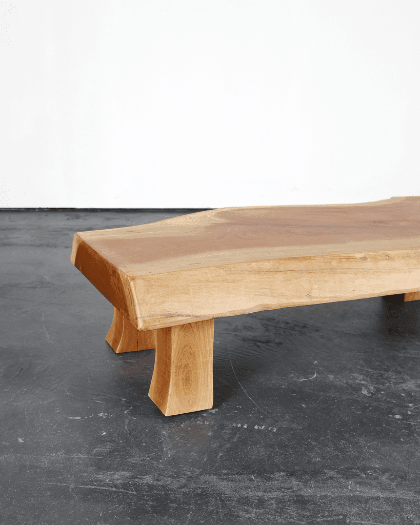 Japanese naturalistic Cedar Coffee Table