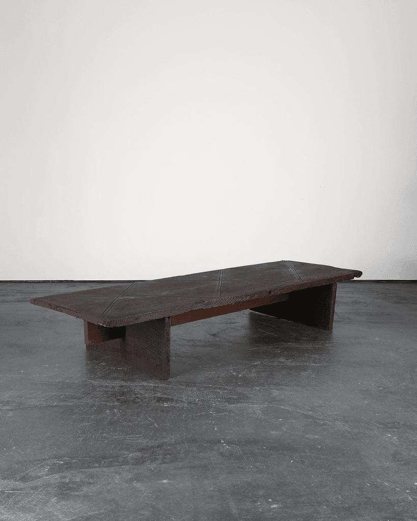 Large Primitive Low Table In 18th C. Portuguese Chestnut