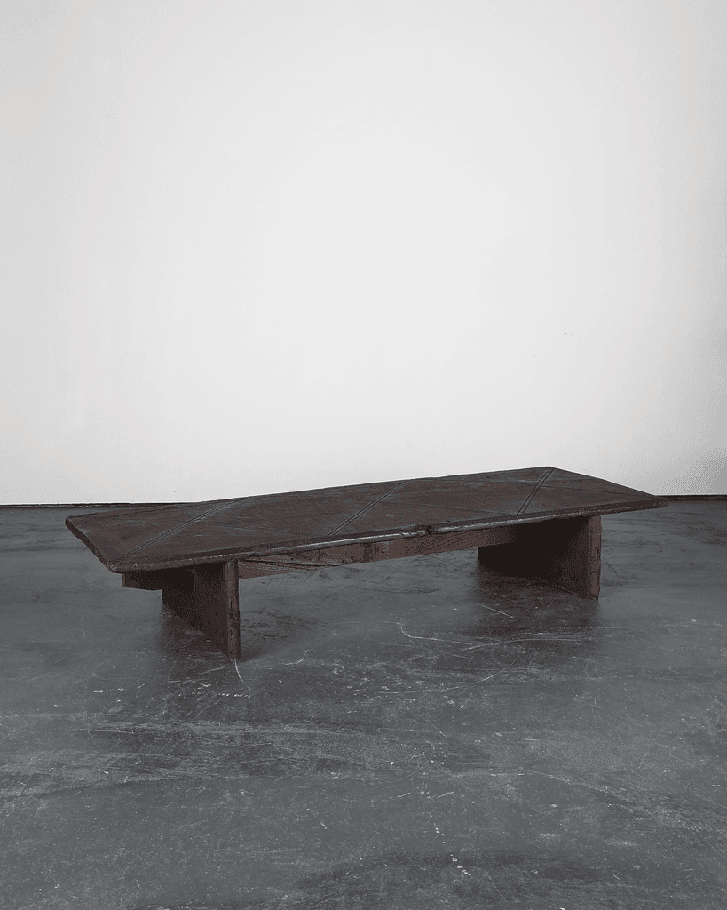 Large Primitive Low Table In 18th C. Portuguese Chestnut
