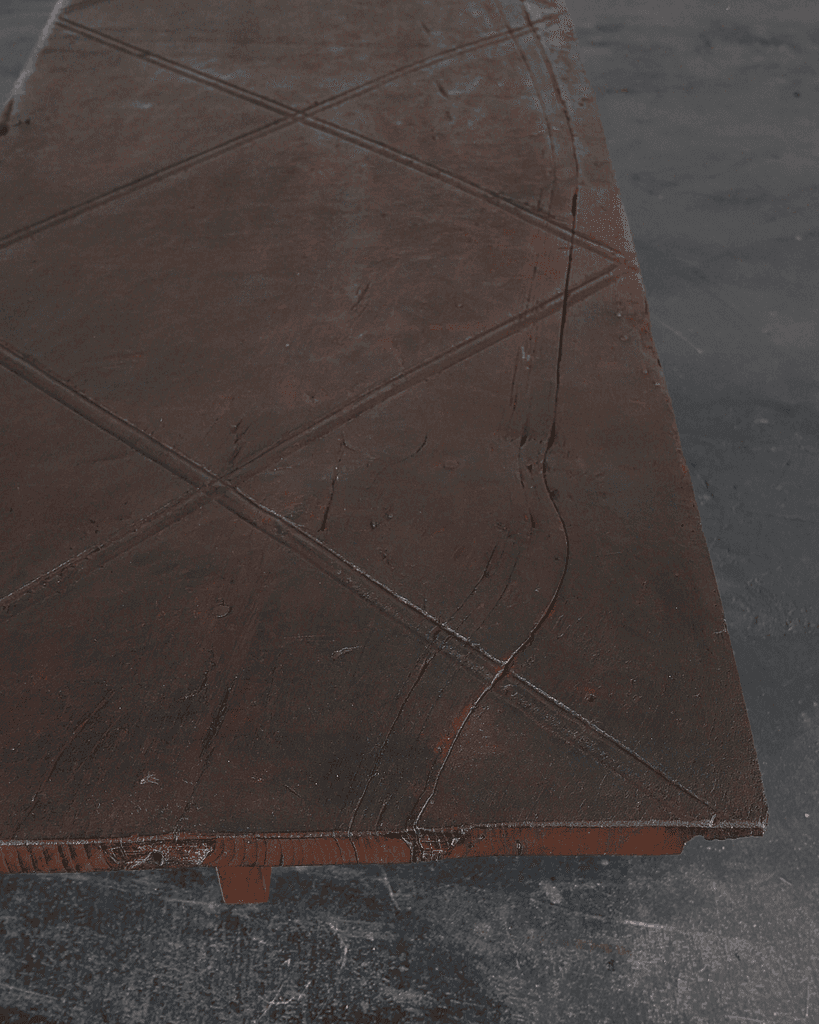 Large Primitive Low Table In 18th C. Portuguese Chestnut