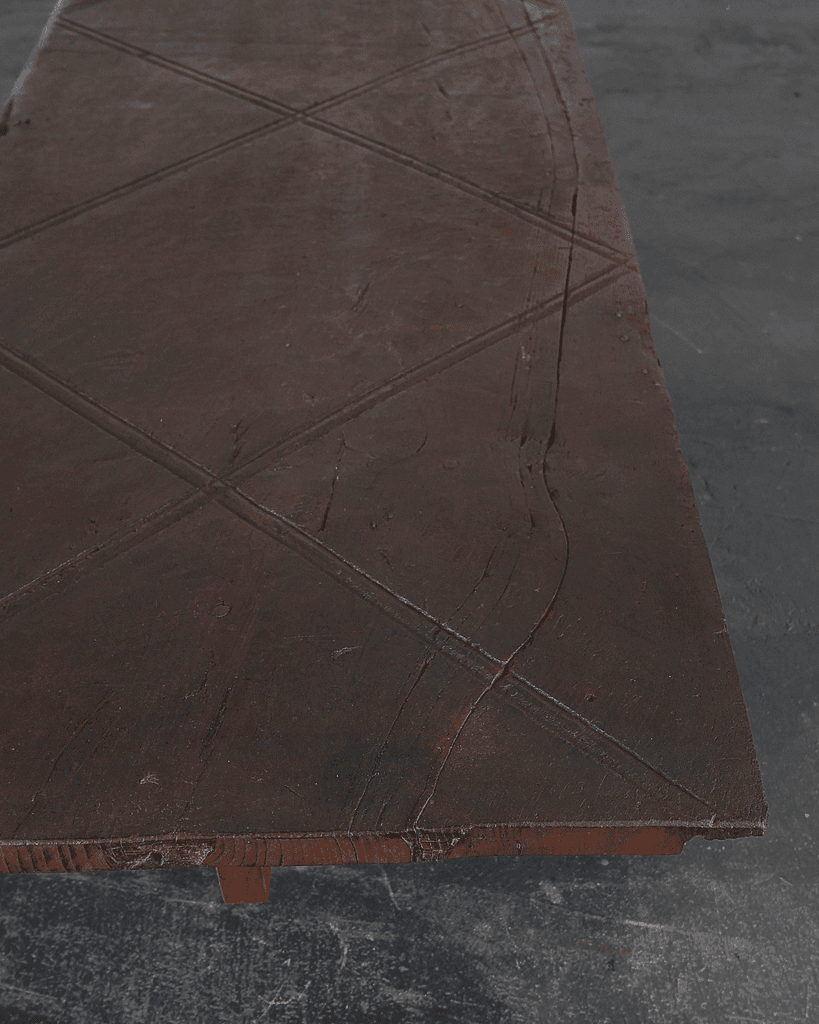 Large Primitive Low Table In 18th C. Portuguese Chestnut