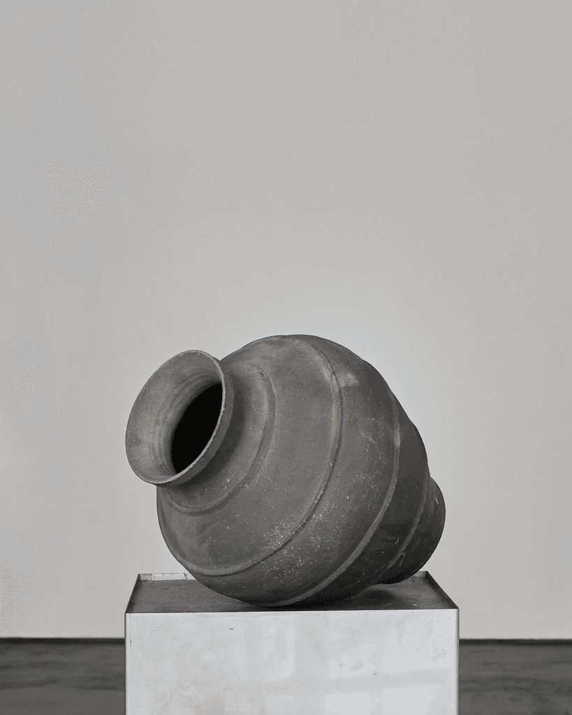 19th C Black Terracotta Portuguese Vessel