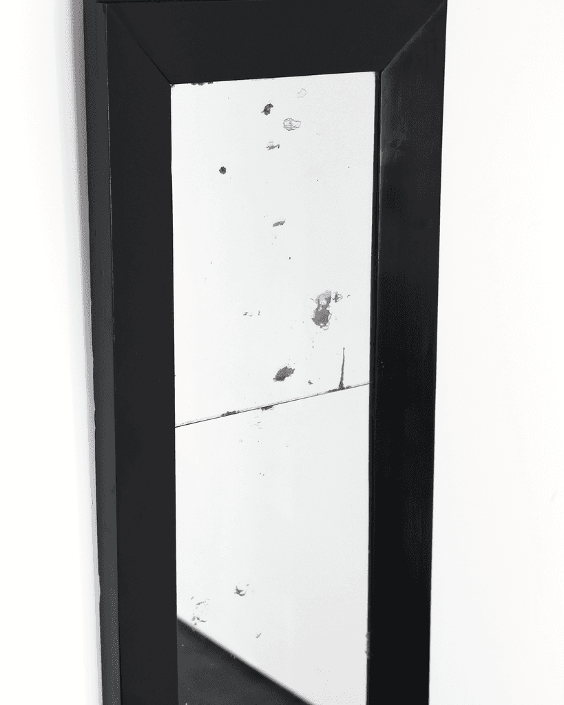 Slim Ebonised French Empire Mirror