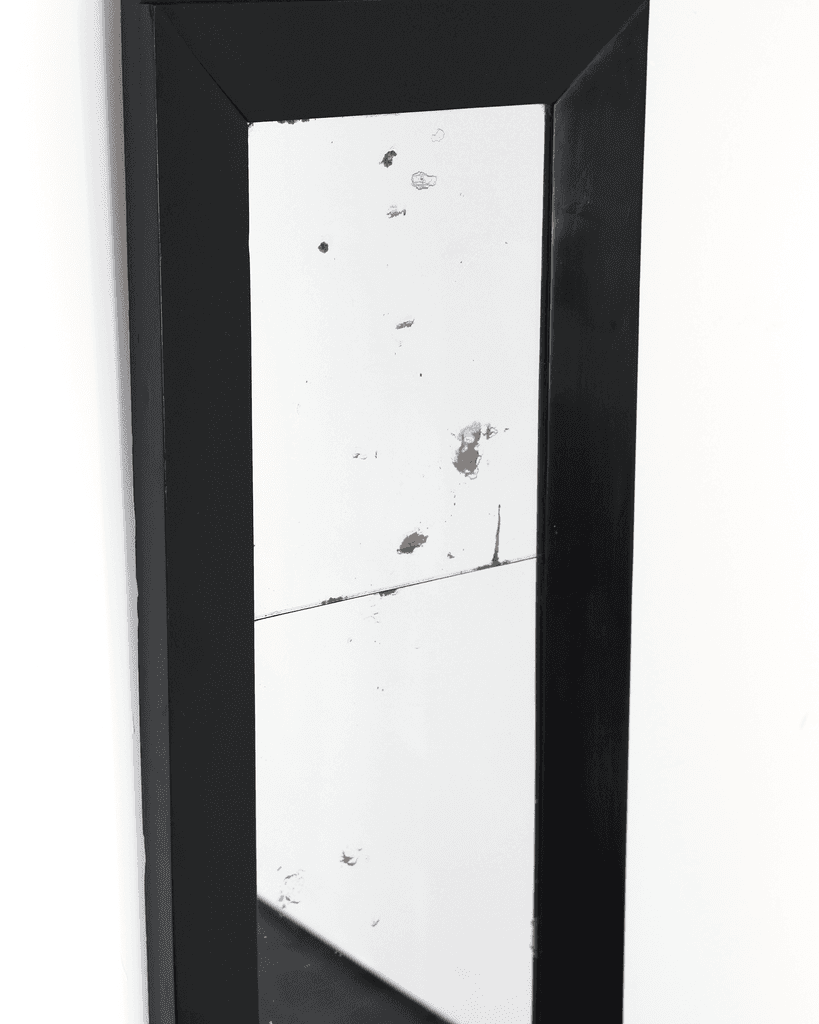 Slim Ebonised French Empire Mirror