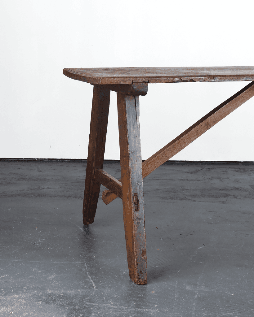 Primitive Early 19Th C. Portuguese Console Table