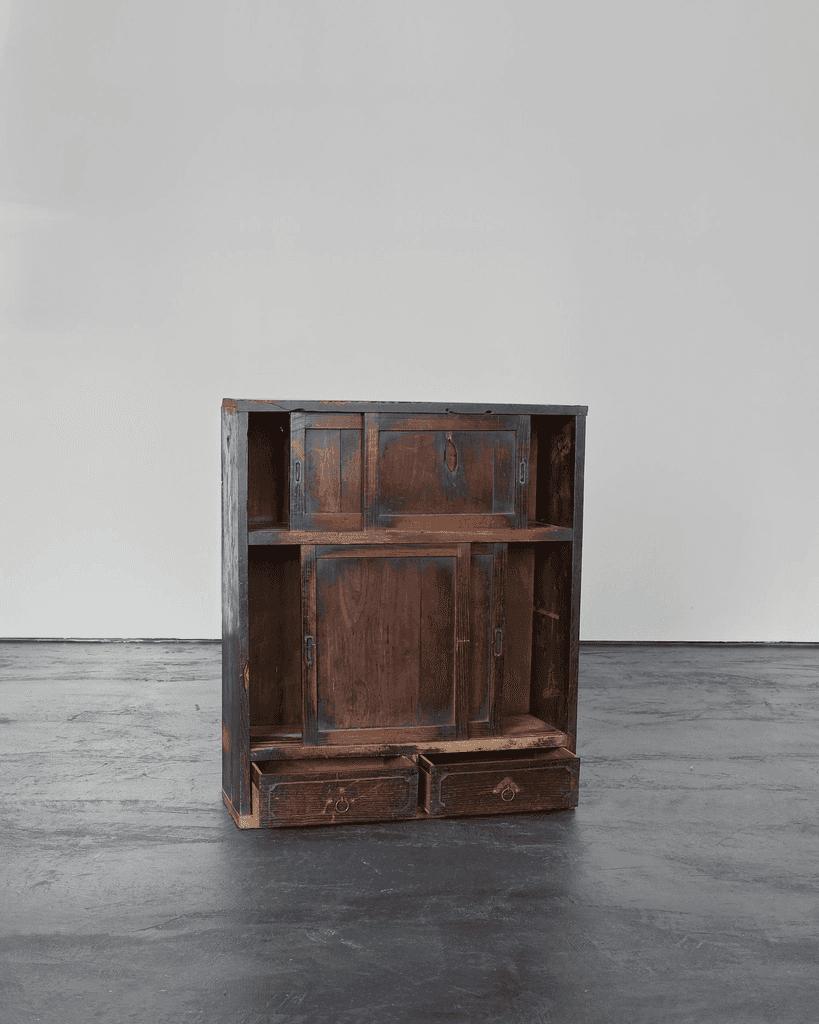 Primitive Late Edo Period Japanese Tansu Cabinet