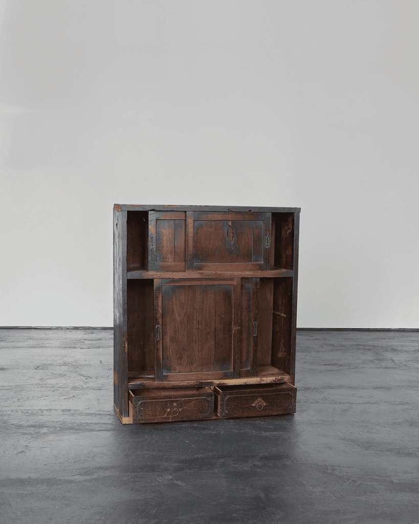 Primitive Late Edo Period Japanese Tansu Cabinet