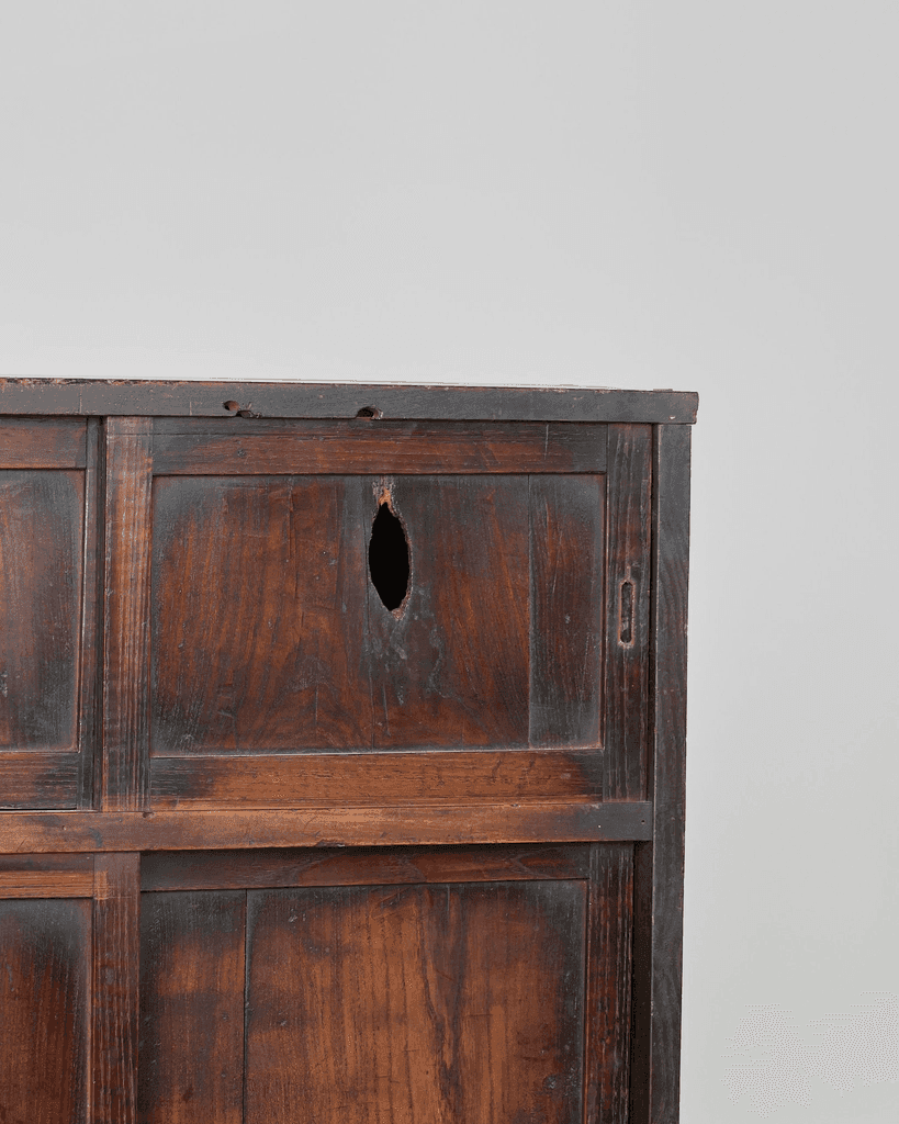 Primitive Late Edo Period Japanese Tansu Cabinet