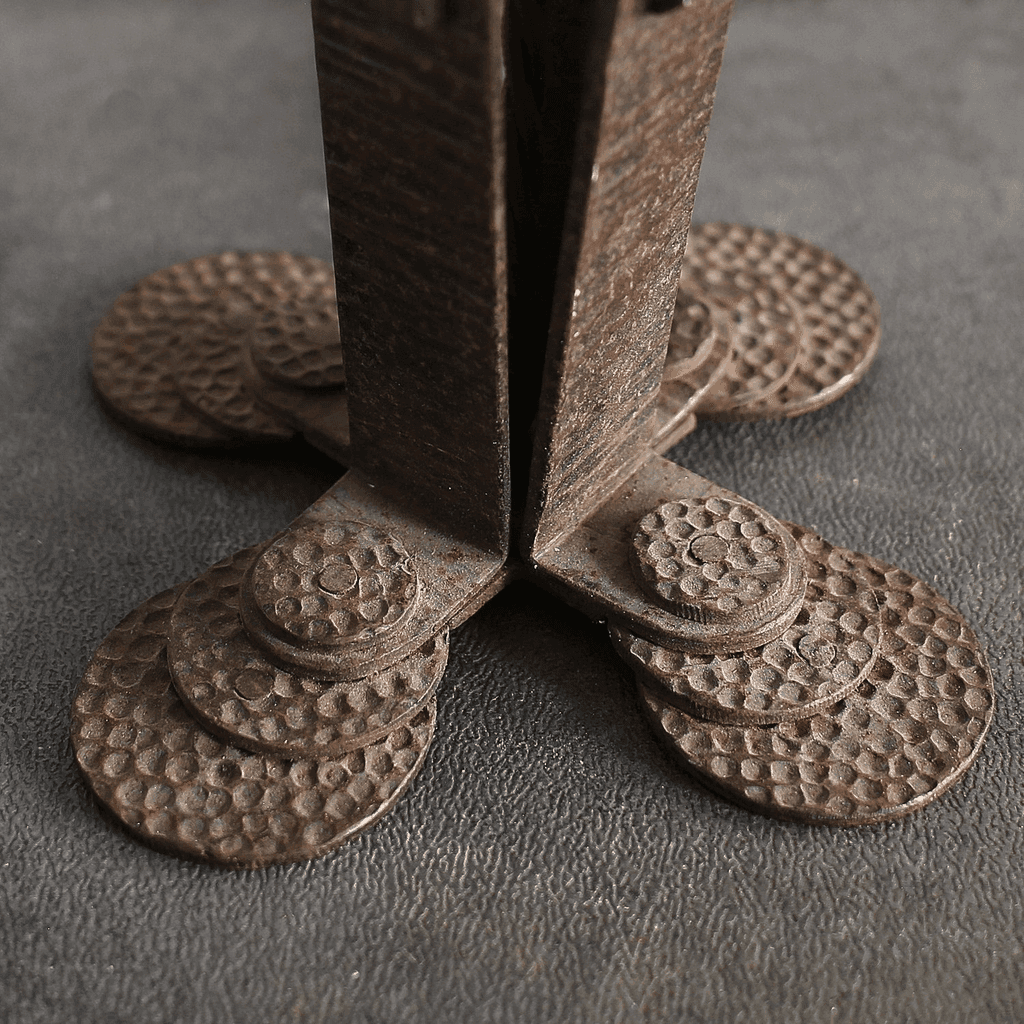 French Iron Art Deco Table Lamp