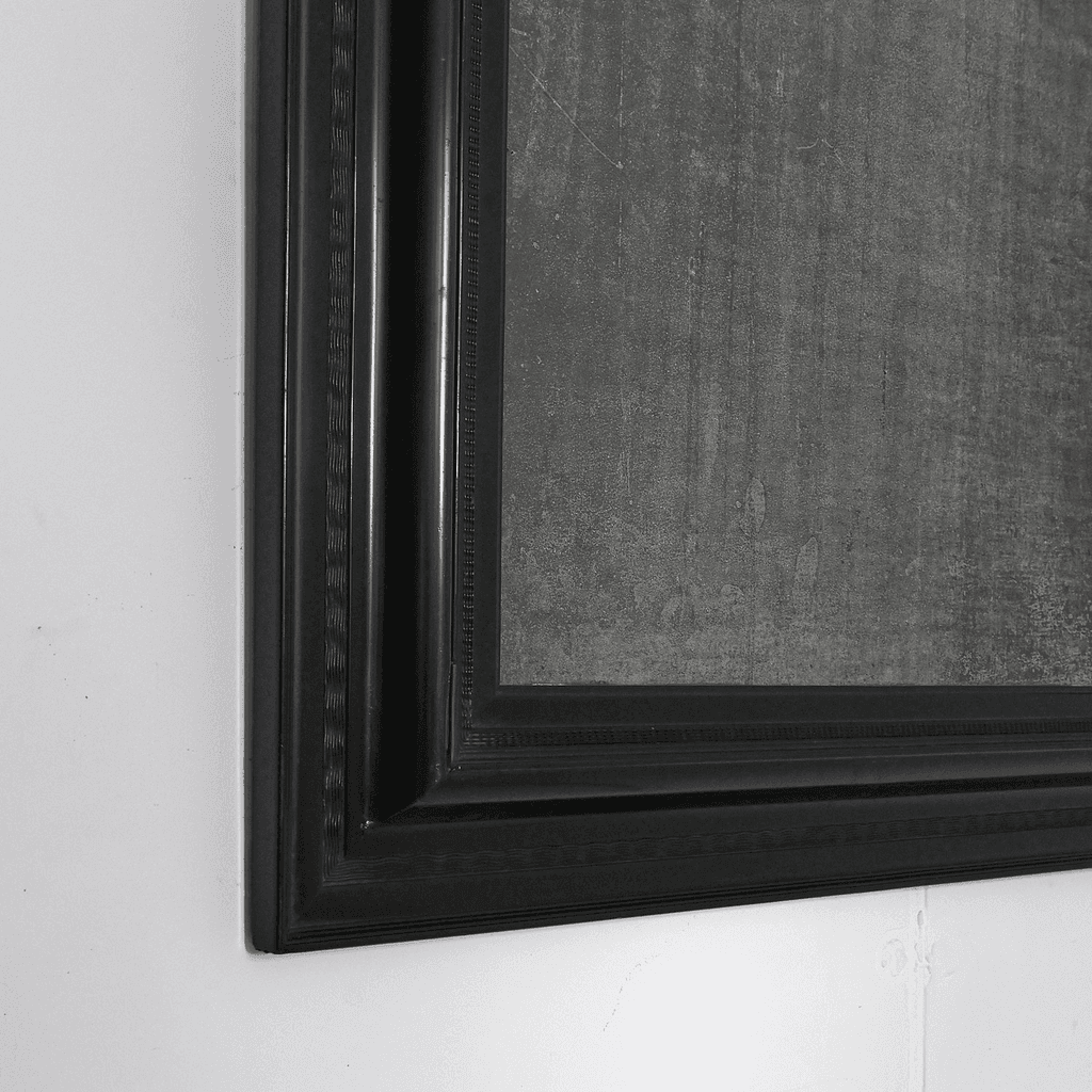 19th C. Ebonised Italian Ripple Mirror