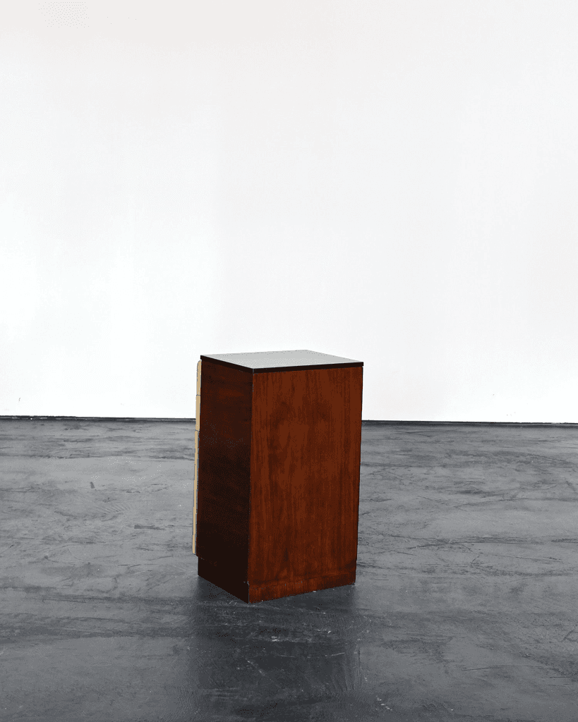 Italian Modernist C.1940s Vellum Bedside