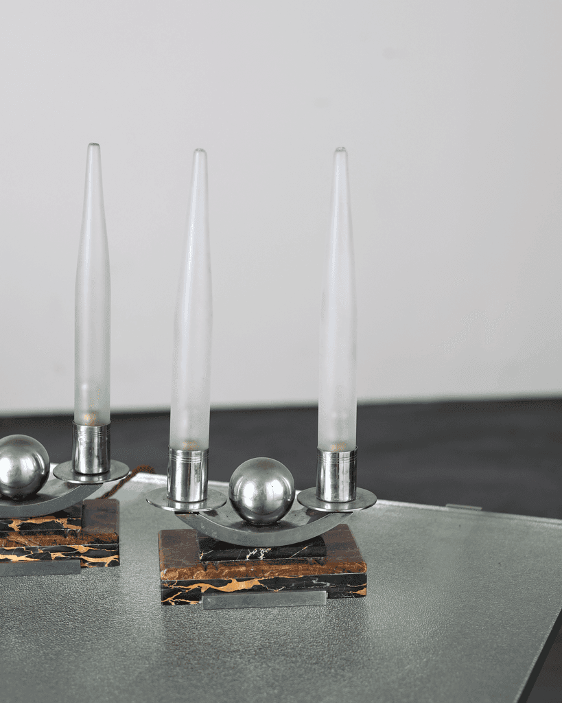 Rare Pair Of French Art Deco Table Lamps