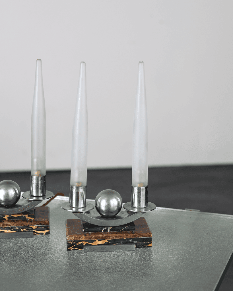 Rare Pair Of French Art Deco Table Lamps